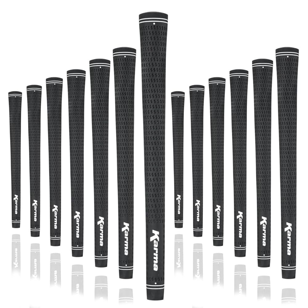 Amazon.com : Karma Velour 13 Piece Golf Grip Set, Black